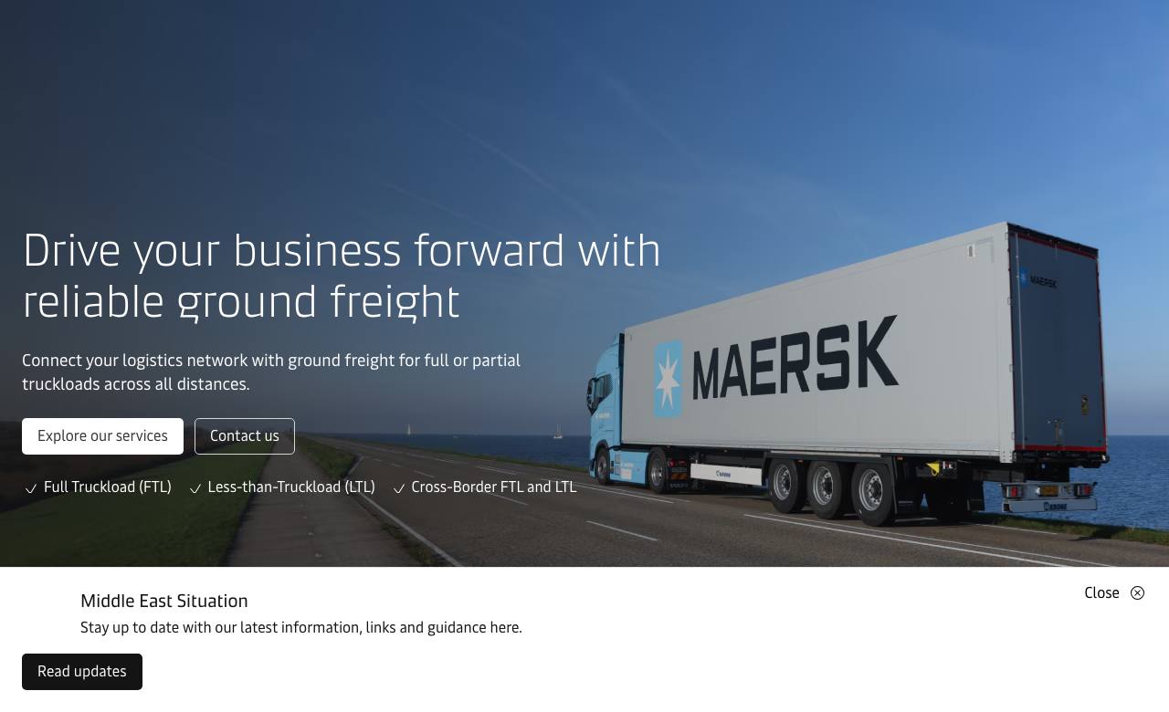 Website tham khảo công khai Maersk
