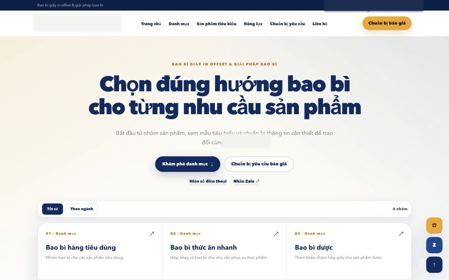 Ảnh chụp website sau điều chỉnh với thông tin nhận diện đã được xử lý