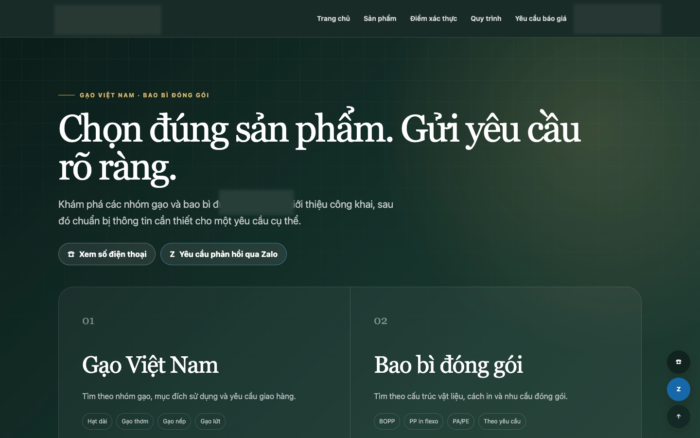 Ảnh chụp website sau điều chỉnh với thông tin nhận diện đã được xử lý